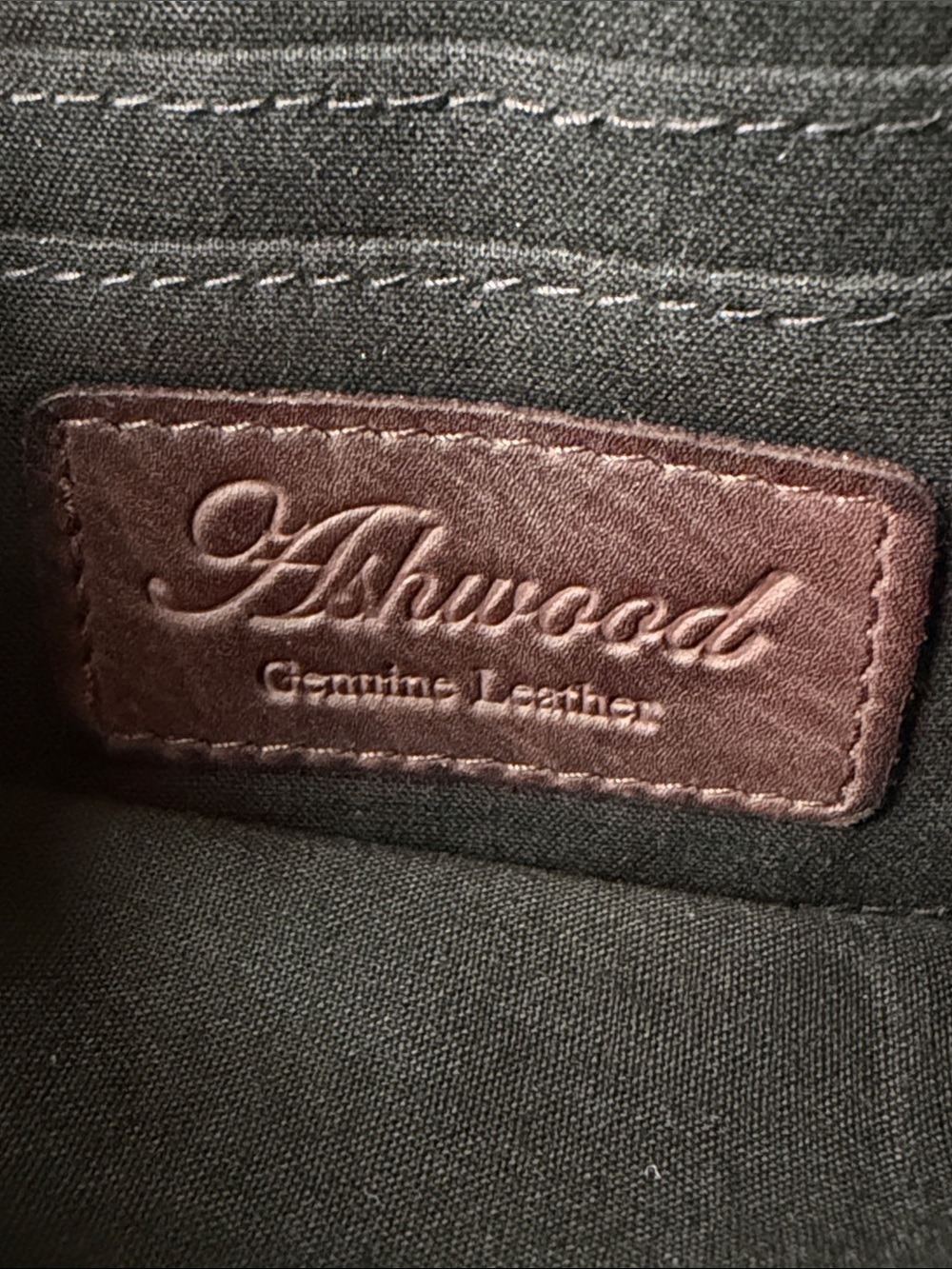 Ashwood Women’s Brown Leather Zip Around Woven Wallet. - Picture 8 of 12